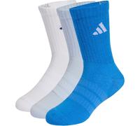 Funktionssocken ADIDAS PERFORMANCE "C KD CRW 3P", Mädchen, Gr. 25-27, crystal sky, weiß, ray blau, Obermaterial: 63% Baumwolle, 32% Polyester, 4% Elasthan, 1% Polyamid, Socken (31834928-25) crystal sk