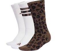 3er Pack adidas Leo Graphic Socken KC5735 - earth strata/shadow brown/white 34-36