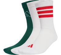 Funktionssocken ADIDAS PERFORMANCE "LOGO PACK 3PP", Herren, Gr. S (37/39), weiß (weiß, weiß, powder plum), Obermaterial: 52% Baumwolle, 45% Polyester, 2% Elasthan, 1% sonstige Fasern, Socken, für Spor