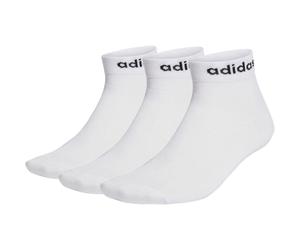 3er Pack adidas Think Linear Knöchelsocken Herren HT3451 - white/black 37-39