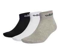 3er Pack adidas Think Linear Knöchelsocken Herren IC1306 - medium grey heather/white/black 40-42