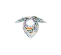 3er PACK - Bandana aus feiner Modal-Baumwoll-Mischung mit Mustermix und BEACH VIBES-Schriftzug blau - Gr. - one size