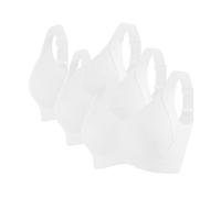 3er Pack BH Damen ohne Bügel Push Up BHS Nahtloser Bra Bequem Gepolstert Wohlfühl-BH Starker Halt Nahtlose Soft Bustier Komfort Vollschalen Gepolstert Büstenhalter Verstellbar Unterwäsche für Alltag