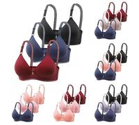 3er Pack BHS Damen Ohne Bügel Push Up Super Gather BH Wireless Seamless Sport Bügelloser Stütz BH Lifting Anti-Sagging Wireless Adjustable Keine Schlaffen Brüste Comfit BHS Nahtlos Unsichtbar BH