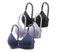 3er Pack BHS Damen Ohne Bügel Push Up Super Gather BH Wireless Seamless Sport Bügelloser Stütz BH Lifting Anti-Sagging Wireless Adjustable Keine Schlaffen Brüste Comfit BHS Nahtlos Unsichtbar BH
