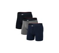 3er pack boxershorts saxx vibe xtra super schwarz grau blau