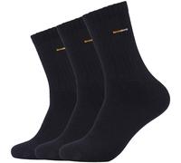 3er Pack camano Baumwoll Sportsocken mit Komfort-Bund 0005 - black 43-46