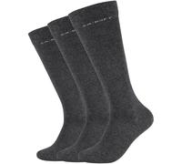 3er Pack camano ca-soft Kniestrümpfe 0008 - anthracite melange 47-49