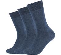 3er Pack camano Comfort Baumwoll Crew Socken 0006 - jeans 43-46