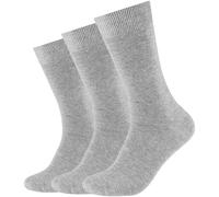 Camano Socken Damen & Herren (3x Paar) in Grau mit Baumwolle Größe 39-42