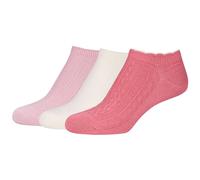 3er Pack camano Comfort Structured Baumwoll Sneakersocken Damen 3100 - lantana 35-38