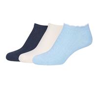 3er Pack camano Comfort Structured Baumwoll Sneakersocken Damen 5081 - angel falls 39-42