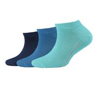 3er Pack camano Soft Baumwoll Sneakersocken Kinder 6205 - aqua splash 27-30