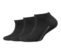 3er Pack camano Soft Baumwoll Sneakersocken Kinder 9999 - black 39-42