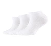 3er Pack camano Soft Bio-Baumwoll Sneakersocken Kinder 0001 - white 39-42