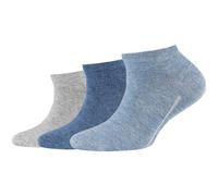 3er Pack camano Soft Bio-Baumwoll Sneakersocken Kinder 0099 - stone melange 35-38