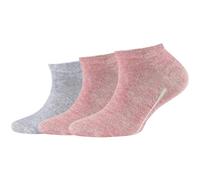 3er Pack camano Soft Bio-Baumwoll Sneakersocken Kinder 4300 - chalk pink melange 35-38