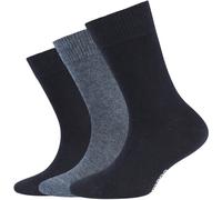 3er Pack camano Soft Bio-Baumwolle Crew Socken Kinder 0004 - navy 39-42