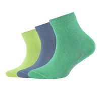 3er Pack camano Soft Bio-Baumwolle Quarter Socken Kinder 7115 - katydid 27-30