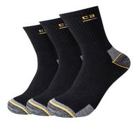 3er Pack camano Work Quarter Socken 9999 - black 47-49