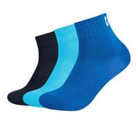 3er Pack Camp David Action-Mesh Baumwolle Quarter Socken Herren 5588 - nautical blue 39-42