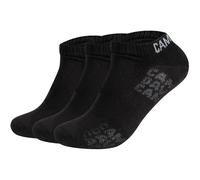 CAMP DAVID Herren Sneakersocken, 3er Pack - Action-Mesh Cotton Sneaker 3P, Logo Schwarz 39-42