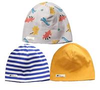3er-Pack Cotton Neugeborener Hut für 0-6M Junge Mädchen - Soft Baby Hospital Beanie Herbst Knot Kappen Warm Baby-Kappen