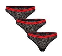 3er-Pack Damen Spitze Slips mit Logo 50535265 XL