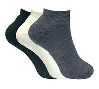 3er pack damen winter warm kurz thermo socken/kuschelsocken mit innenfell für sneaker (37-42 eu, TTS Mix)
