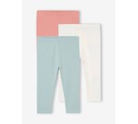 3er-Pack e Baby Leggings BASIC graublau Gr. 92/98 von vertbaudet