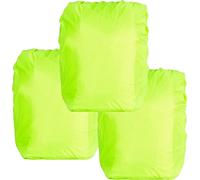 3er Pack Hama Regenschutz- und Sicherheitshülle für Schulranzen & Rucksäcke - auffälliger Signalfarbe, Gummizug & Aufbewahrungstasche, gelb