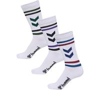 3er Pack hummel hml Chevron Retro Socken 9639 - white/multicolor 43-45
