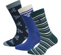 3er Pack hummel hmlALFIE Socken Kinder 6470 - deep teal 24-27