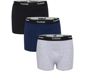 3er Pack hummel hmlJR Nalle Boxershorts Kinder 1580 - grey melange/dress blues/black 134/140