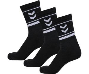 3er Pack hummel Stripe Crew Retro Socken 2001 - black 46-48