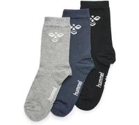 3er Pack hummel SUTTON Socken Kinder black/grey melange/blue nights 24-27