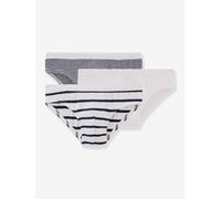 3er-Pack Jungen Slips, Bio-Baumwolle PETIT BATEAU weiß Gr. 98/104