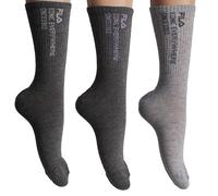 3er-Pack lange Baumwollsocken F3606 für Damen EU 35,5 - 38