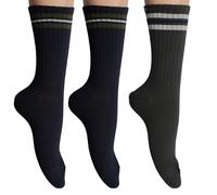 3er-Pack lange Baumwollsocken F5604 für Damen und Herren EU 37 - 42