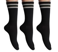 3er-Pack lange Baumwollsocken F5604 für Herren und Damen