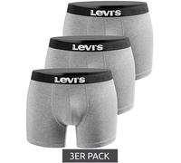 3er Pack LEVI´S Boxer Print Limited Edition Herren Boxershorts Unterhosen Unterwäsche 701225389 003 Grau S