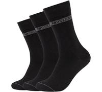 3er Pack Mustang Casual Baumwolle Crew Socken Herren 9999 - black 43-46