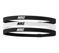 3er Pack NIKE 2.0 elastische Haarbänder mit Silikonstreifen 036 black/white/black
