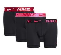 Herren Boxershorts Nike Dri-Fit Essential Micro Boxer 3P - black/pink/red - Schwarz (S)