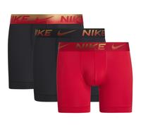 Herren Boxershorts Nike Dri-Fit Essential Micro Brief 3P - university red/black/metallic gradient - Mehrfarbig (S)