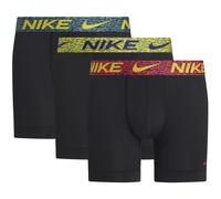 3er Pack NIKE Boxershorts Briefs Herren 6OZ - BLK l crmsn/b ctrn/evrgrn a abst wb M