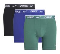 3er Pack NIKE Boxershorts Briefs Herren F6G - evrgrn a/dp nigh/anthrcit shttrd wb S