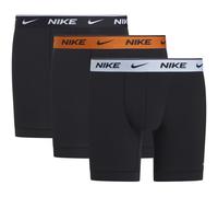 Boxershorts NIKE UNDERWEAR "BOXER BRIEF 3PK", Herren, Gr. XL, 3 Stk., blk ligh amry blau, cmpfr org, blk wb, Jersey, Obermaterial: 95% Baumwolle, 3% sonstige Fasern, 2% Elasthan, kontrastfarbene Detai