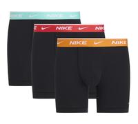 Boxershorts NIKE UNDERWEAR "BOXER BRIEF 3PK", Herren, Gr. L, 3 Stk., blk bri crmic, lt crmsn, blchd turqui, Jersey, Obermaterial: 95% Baumwolle, 3% sonstige Fasern, 2% Elasthan, kontrastfarbene Detail