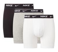 Nike Herren Everyday Cotton Stretch Boxer Briefs 3Pk, White/Grey Heather/Black, XL